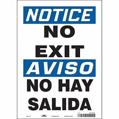 Safety Sign 14 in x 10 in Vinyl