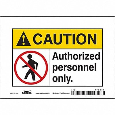 Safety Sign 5 inx7 in Vinyl