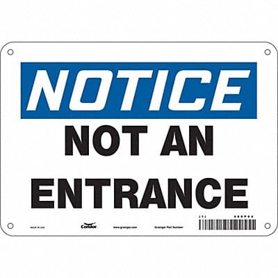 Safety Sign 7 in x 10 in Polyethylene