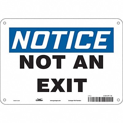 Safety Sign 7 in x 10 in Polyethylene