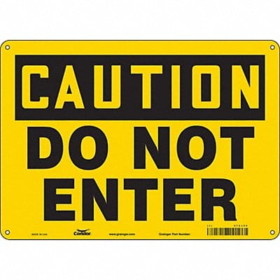 K1879 Safety Sign 10 inx14 in Polyethylene