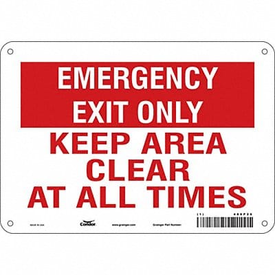 Safety Sign 7 in x 10 in Aluminum