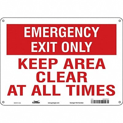 Safety Sign 10 in x 14 in Aluminum