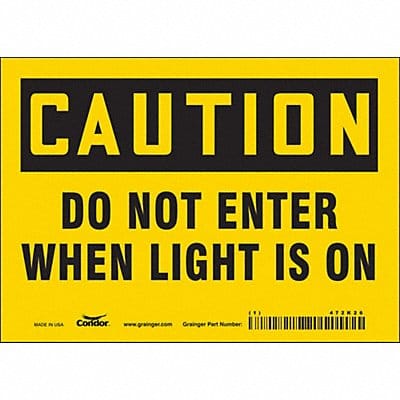 Safety Sign 5 in x 7 in Vinyl