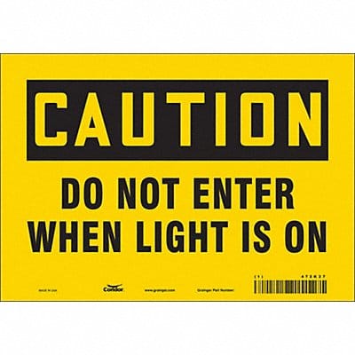 Safety Sign 7 in x 10 in Vinyl