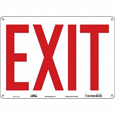 J7040 Safety Sign 10 in x 14 in Polyethylene