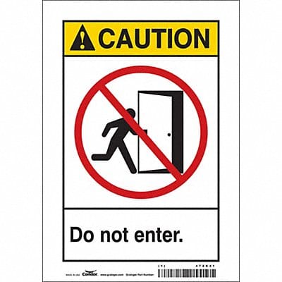 Safety Sign 10 in x 7 in Vinyl