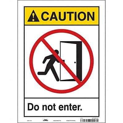 Safety Sign 14 in x 10 in Vinyl