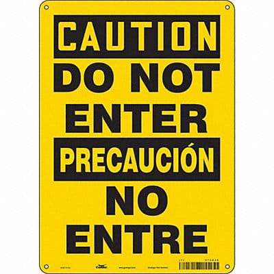 Safety Sign 14 inx10 in Polyethylene