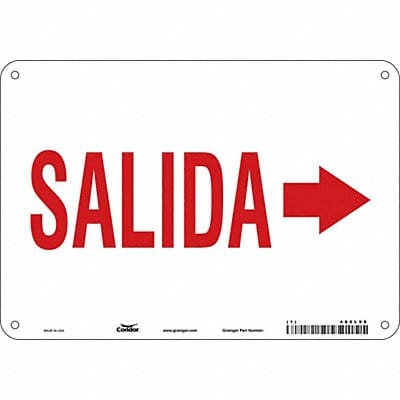 Safety Sign 7 in x 10 in Polyethylene