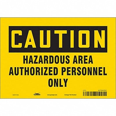 Safety Sign 7 inx10 in Vinyl