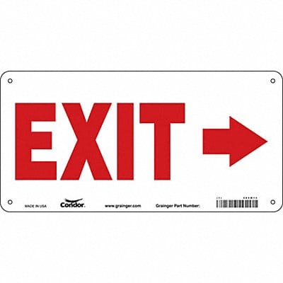 Safety Sign 7 in x 14 in Aluminum