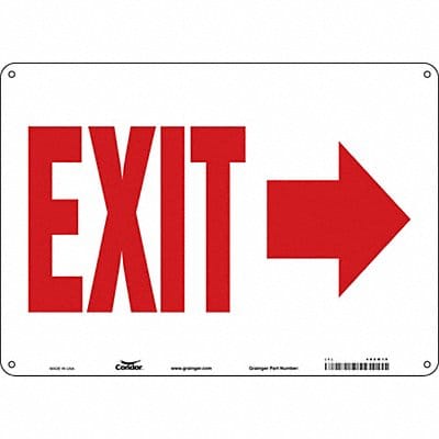 Safety Sign 10 in x 14 in Aluminum