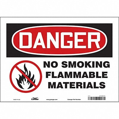 Safety Sign 10 in x 14 in Vinyl