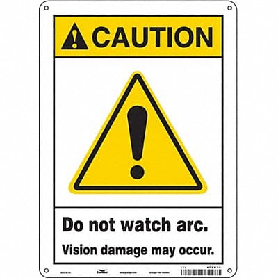 Safety Sign 14 in x 10 in Aluminum