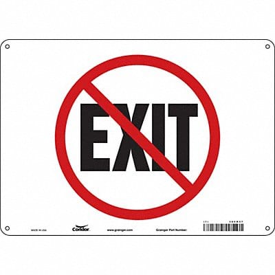 Safety Sign 10 in x 14 in Polyethylene