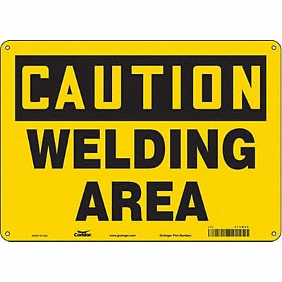 Safety Sign 10 inx14 in Aluminum