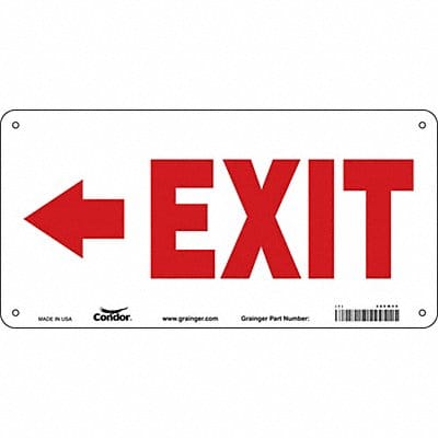 Safety Sign 7 in x 14 in Aluminum