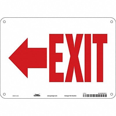 Safety Sign 7 in x 10 in Aluminum