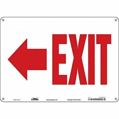 Safety Sign 10 in x 14 in Aluminum