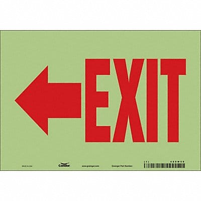 Safety Sign 14 inx10 in Glow Vinyl