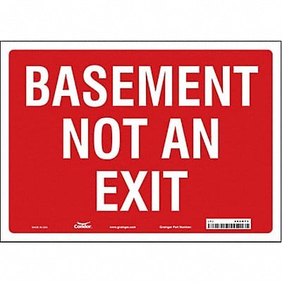 Safety Sign 10 in x 14 in Vinyl