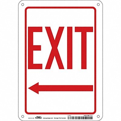 J7047 Safety Sign 10 in x 7 in Aluminum