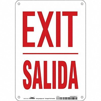 K1873 Safety Sign 10 in x 7 in Aluminum