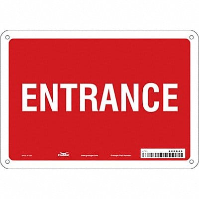 K1795 Safety Sign 7 in x 10 in Aluminum