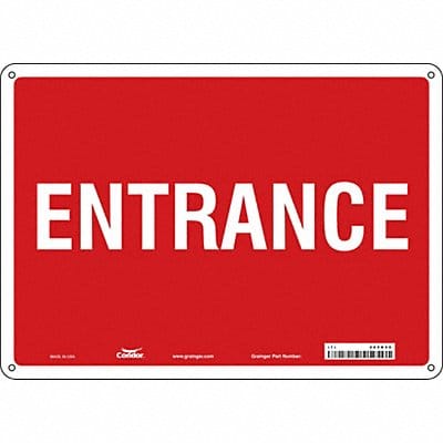 K1795 Safety Sign 10 in x 14 in Aluminum