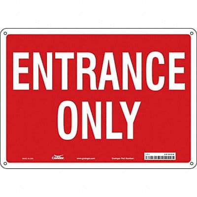 K1799 Safety Sign 10 in x 14 in Aluminum