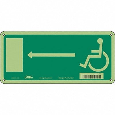 Safety Sign 5.5in x 12in Polyethylene