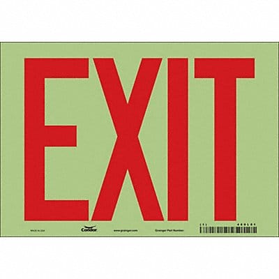 Safety Sign 7 inx10 in Glow Vinyl