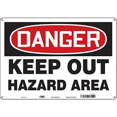 Safety Sign 14 inx20 in Aluminum