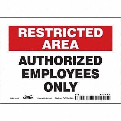 J7024 Safety Sign 5 inx7 in Vinyl