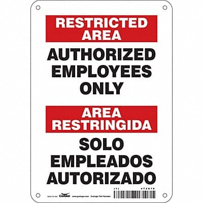 Safety Sign 10 inx7 in Polyethylene