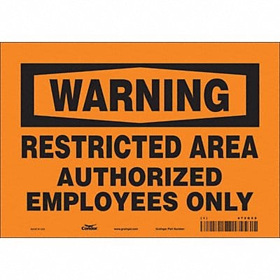 J7957 Safety Sign 7 inx10 in Vinyl