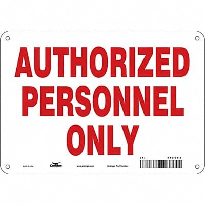 J7005 Safety Sign 7 inx10 in Polyethylene