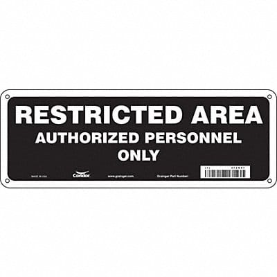 Safety Sign 5 in x 14 in Polyethylene