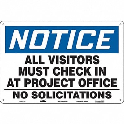 Safety Sign 24 in x 36 in Polyethylene