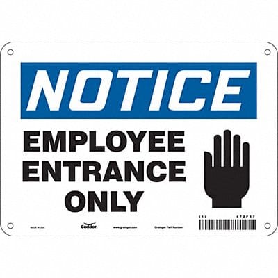 Safety Sign 7 inx10 in Polyethylene