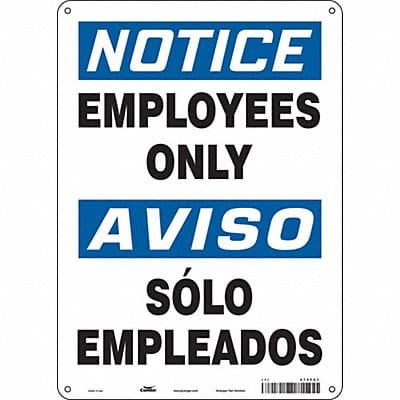 Safety Sign 14 in x 10 in Polyethylene