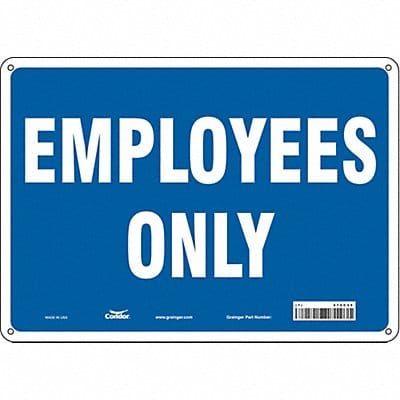 Safety Sign 10 inx14 in Aluminum