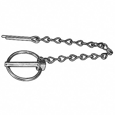 Lynch Pin 1-63/64 in L with Chain PK5