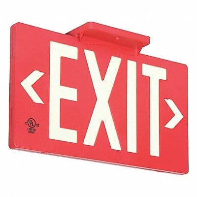 Exit Sign 8 3/4 in x 15 1/2 in Plastic