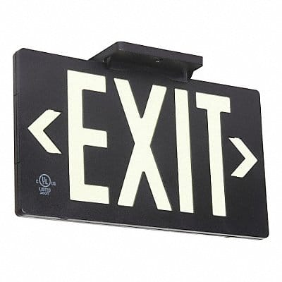 Exit Sign 8 3/4 in x 15 1/2 in Plastic