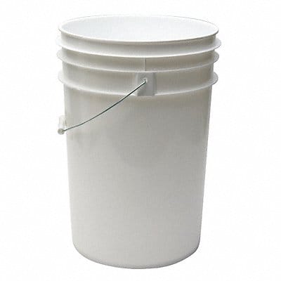 Pail Polyethylene White Open Head