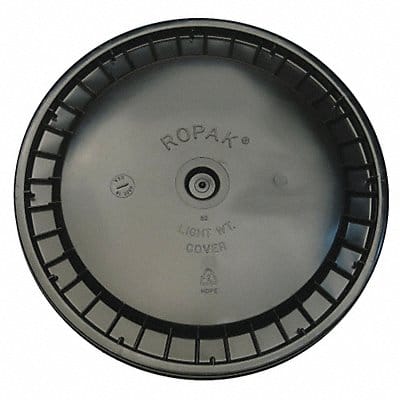 K4870 Plastic Pail Lid Black HDPE