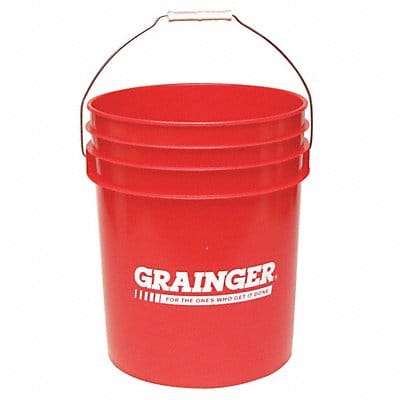 K2600 Pail Polyethylene Red Open Head