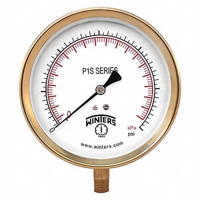 K4530 Vacuum Gauge 3-1/2 Dial Size Black